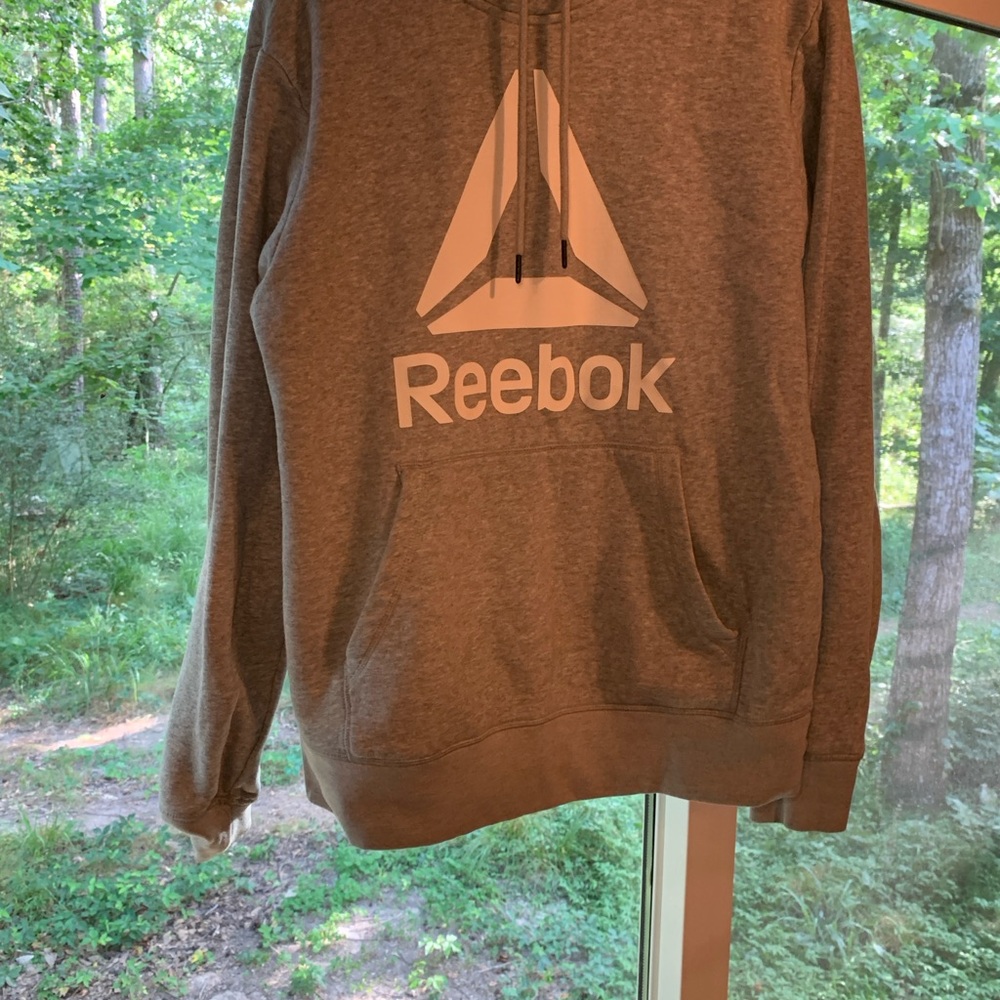 Reebok Gray Pullover Sweater with Delta Logo